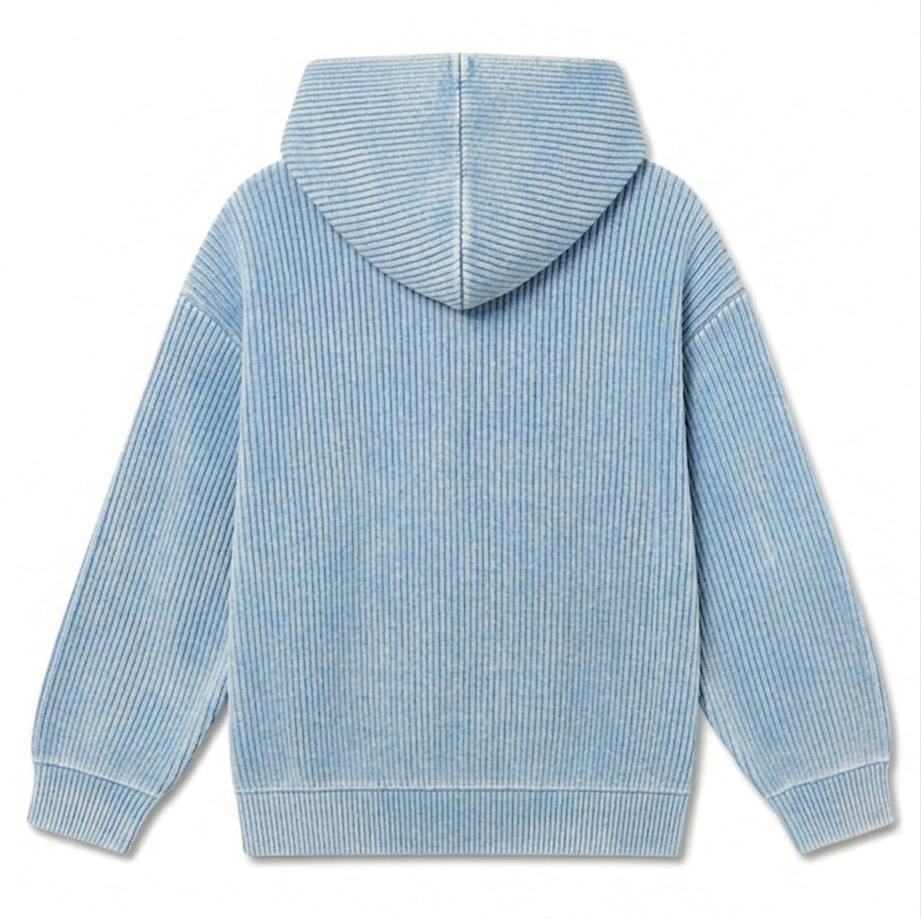 Baby Blue Rib Hoodie