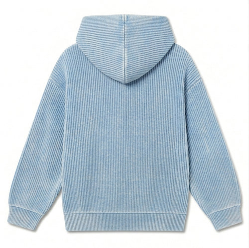 Baby Blue Rib Hoodie