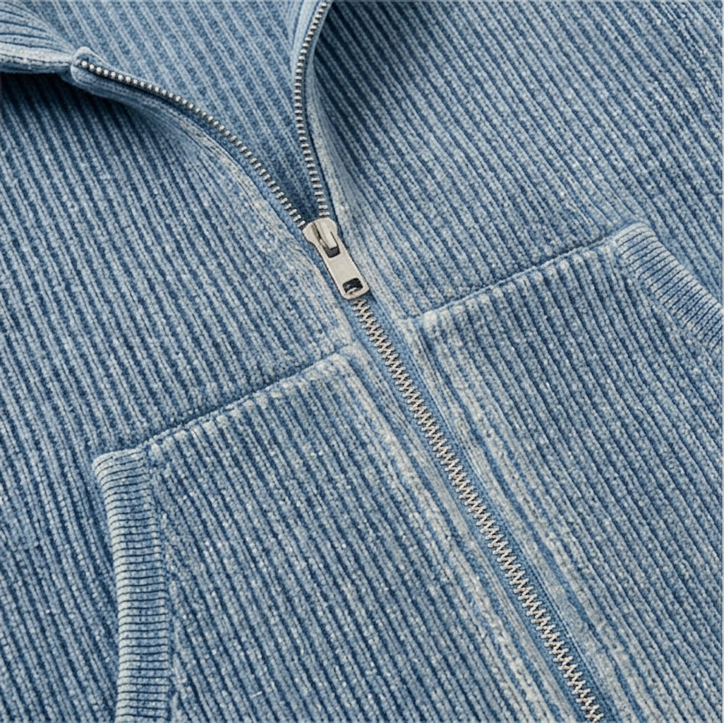 Baby Blue Rib Hoodie
