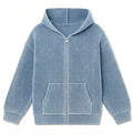 Baby Blue Rib Hoodie