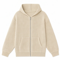 Cream Rib Hoodie