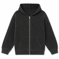 Black Rib Hoodie